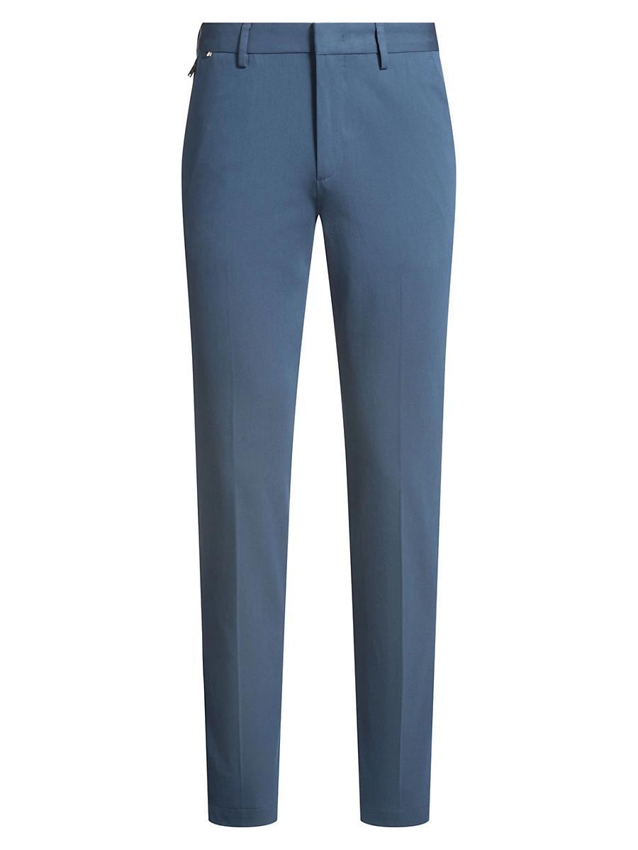 Mens Slim-Fit Trousers in Stretch Cotton Product Image