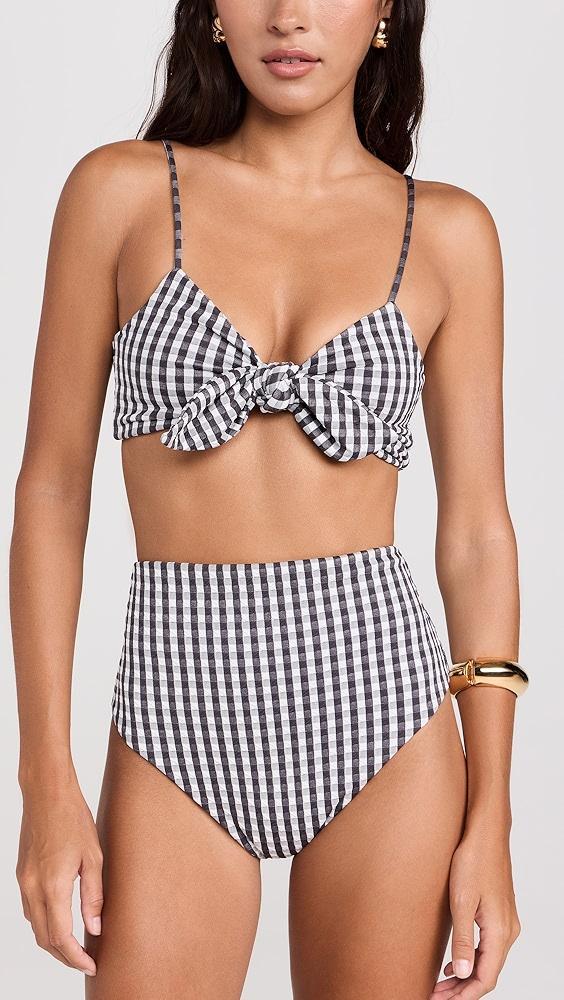 Sea Pucker Gingham Bikini Top | Shopbop Product Image