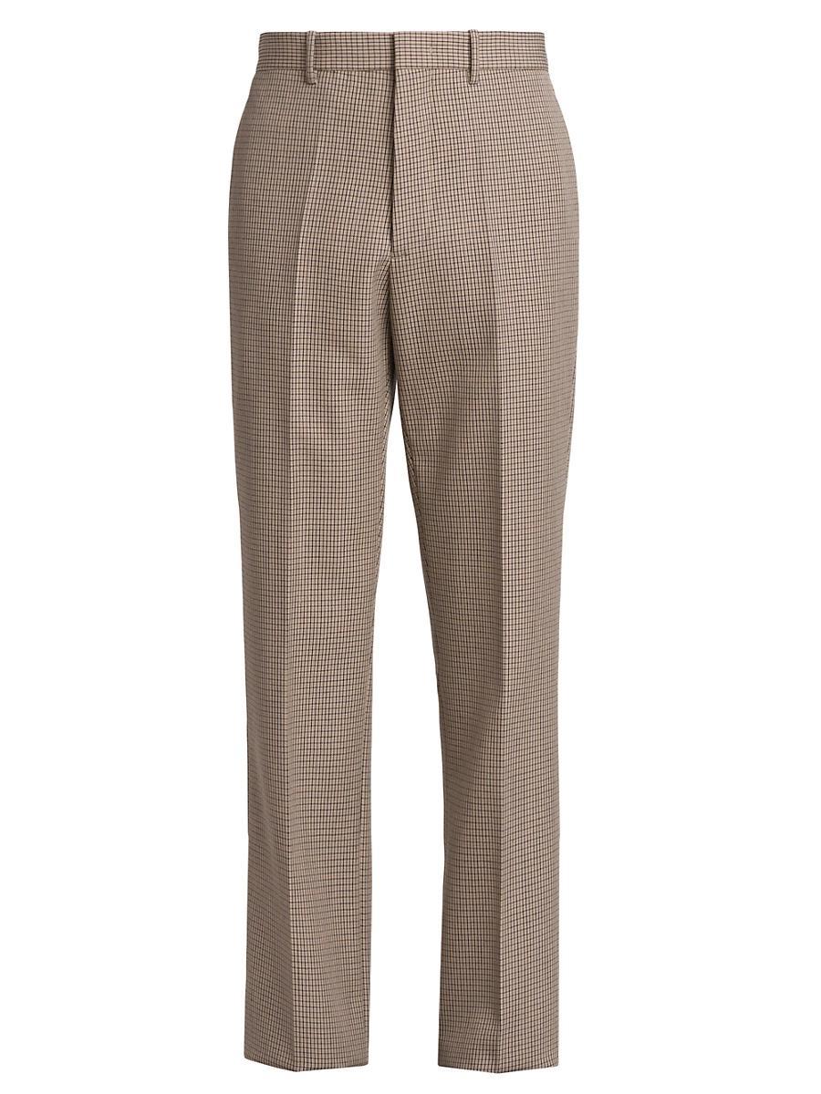 Mens Wool Shadow Plaid Trousers Product Image