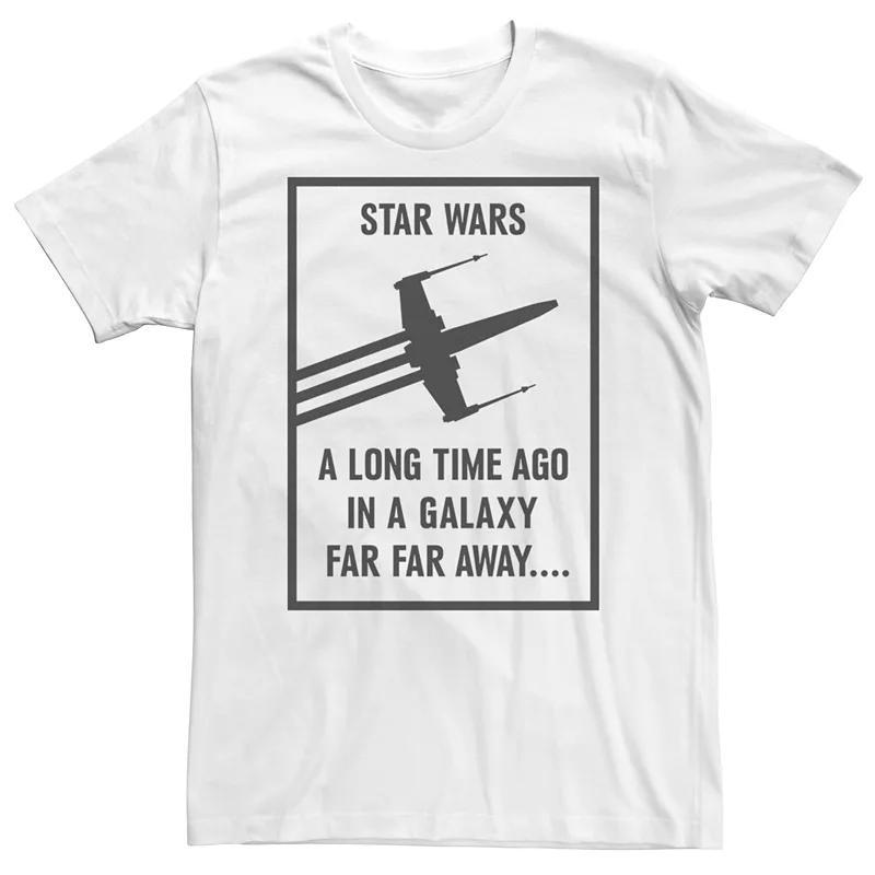 Men's Star Wars A Long Time Ago X-Wing Poster Tee,  Product Image