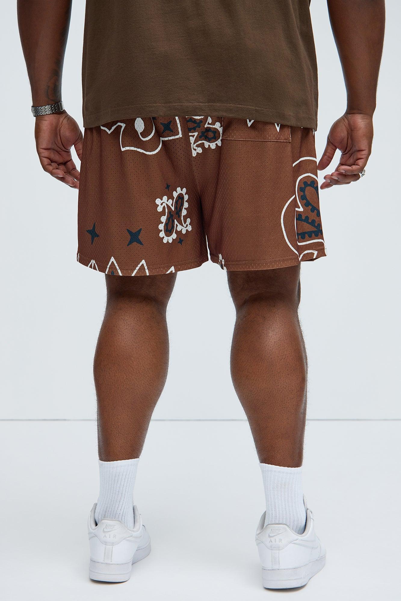 Represent Mesh Shorts - Brown Product Image