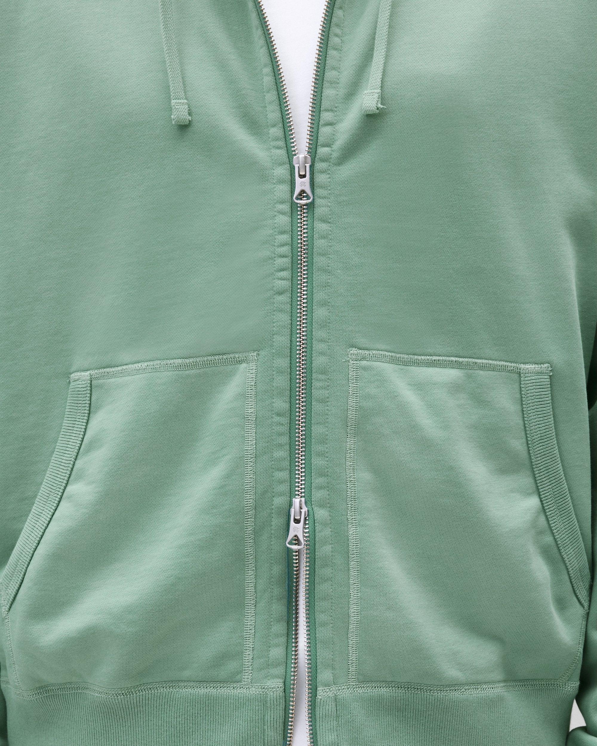 Midweight Terry Relaxed Zip Hoodie Male Product Image