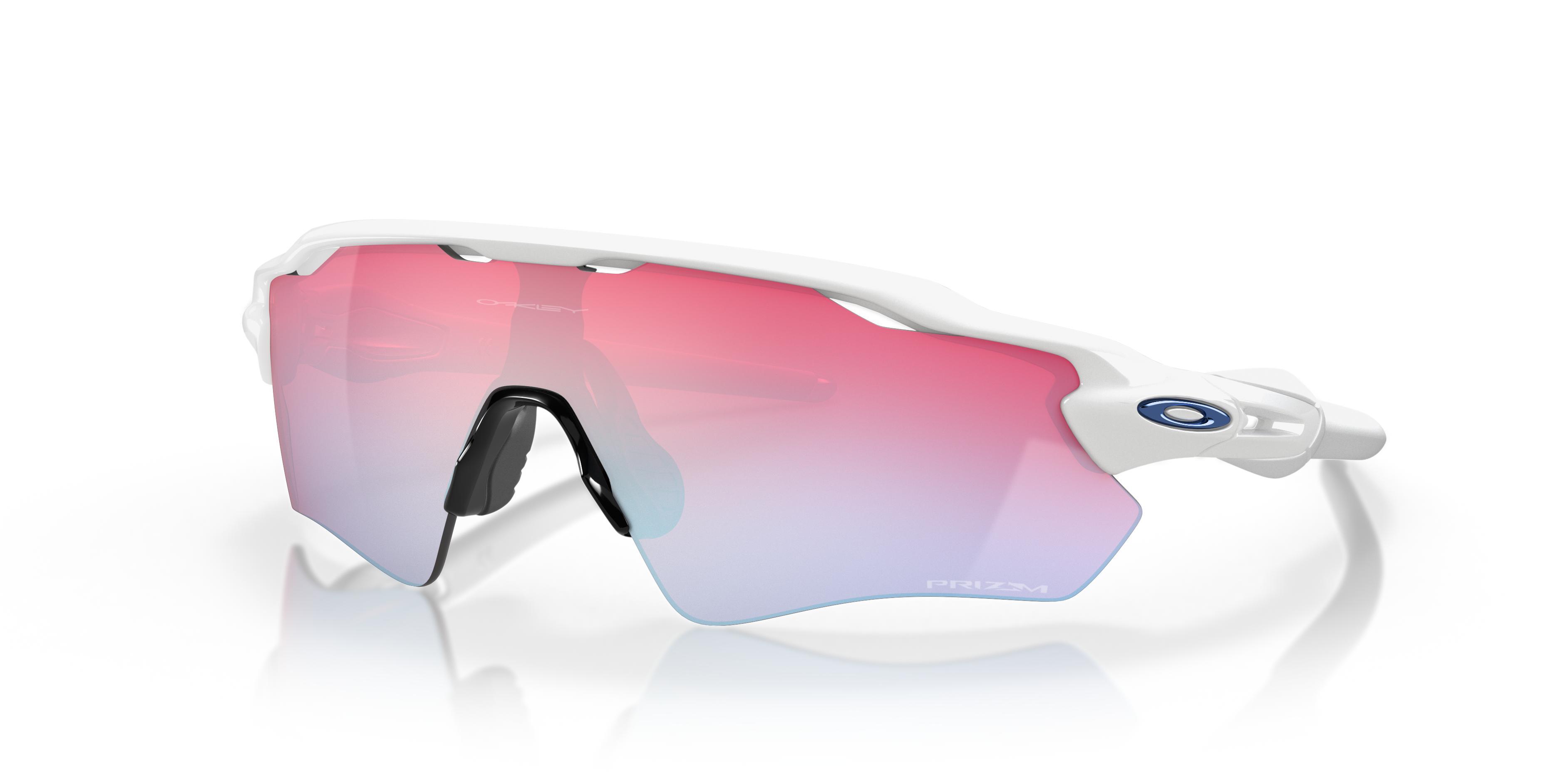 Oakley Mens OO9208 Radar Ev Path 38mm Rectangle Sunglasses - Polished White/Prizm Snow Sapphire Iridium Product Image