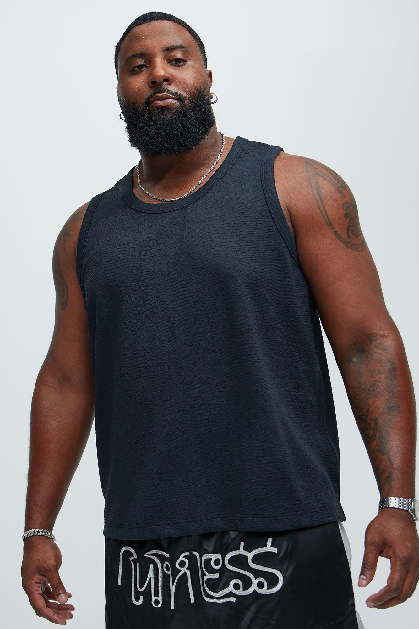 Mika Textured Tank - Black Product Image