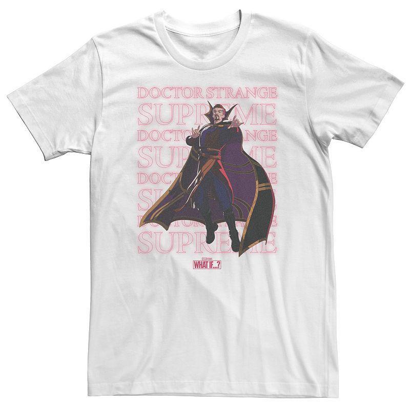 Big & Tall Marvel What If Doctor Strange Supreme Text Stack Tee, Men's,  Product Image