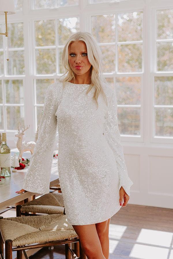 Champagne Toast Sequin Mini Dress Product Image