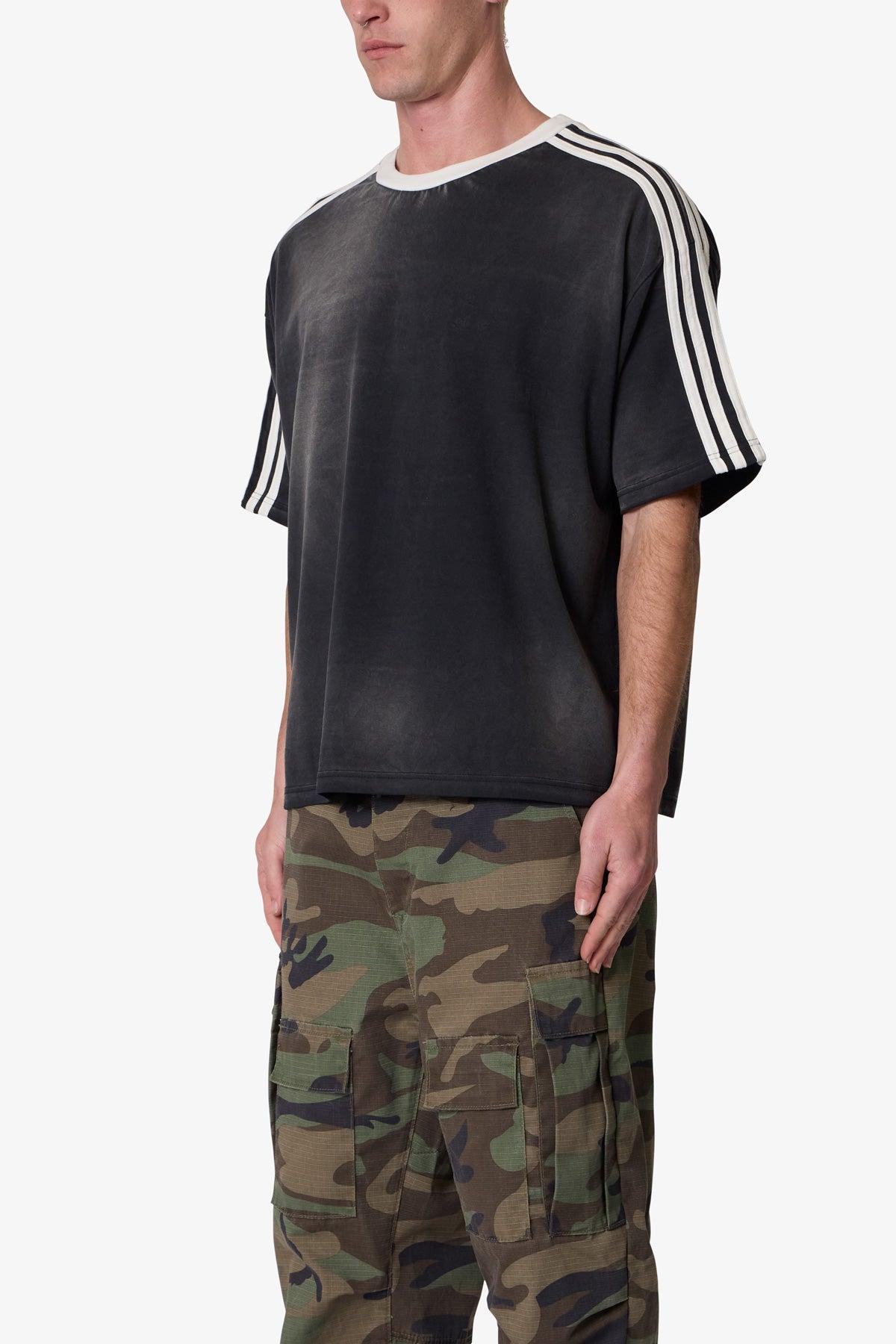 Striped Soccer Tee - Black Product Image