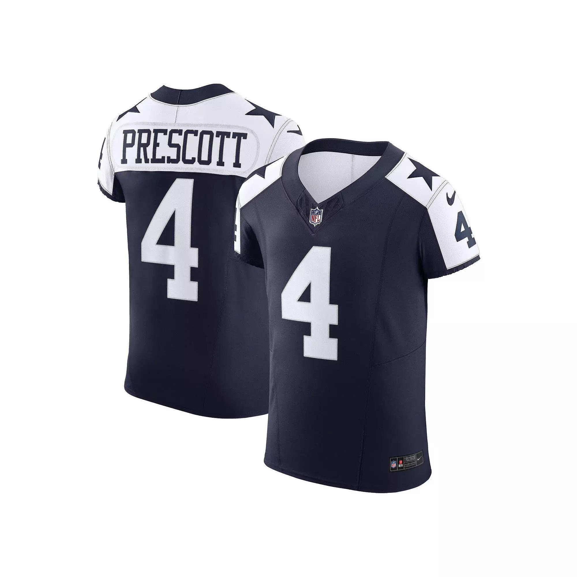 Men's Nike Dak Prescott Navy Dallas Cowboys Alternate Vapor F.U.S.E. Elite Jersey,  Product Image