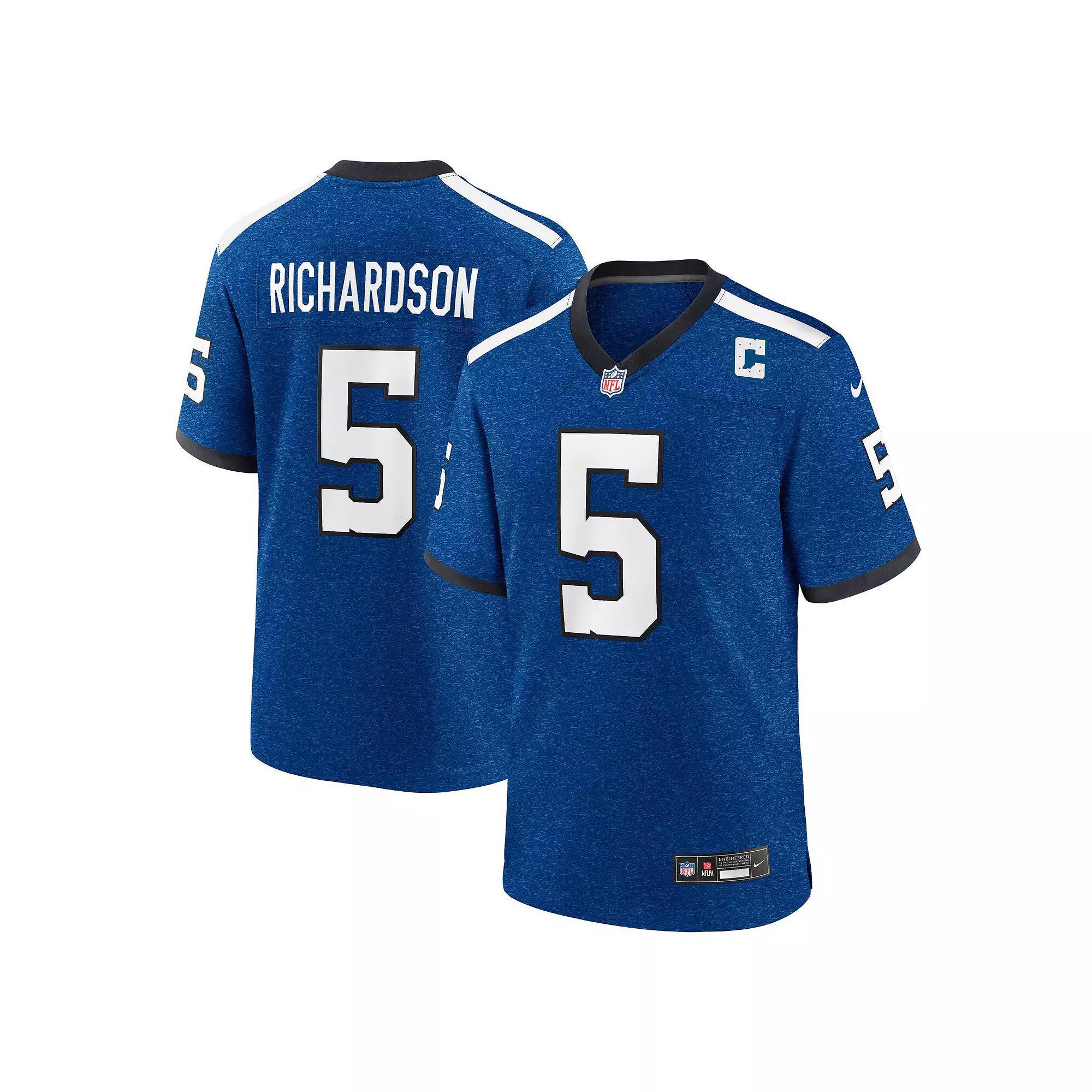 Men's Nike Anthony Richardson Royal Indianapolis Colts Indiana Nights Alternate Game Jersey, Size: Medium, Blue Product Image