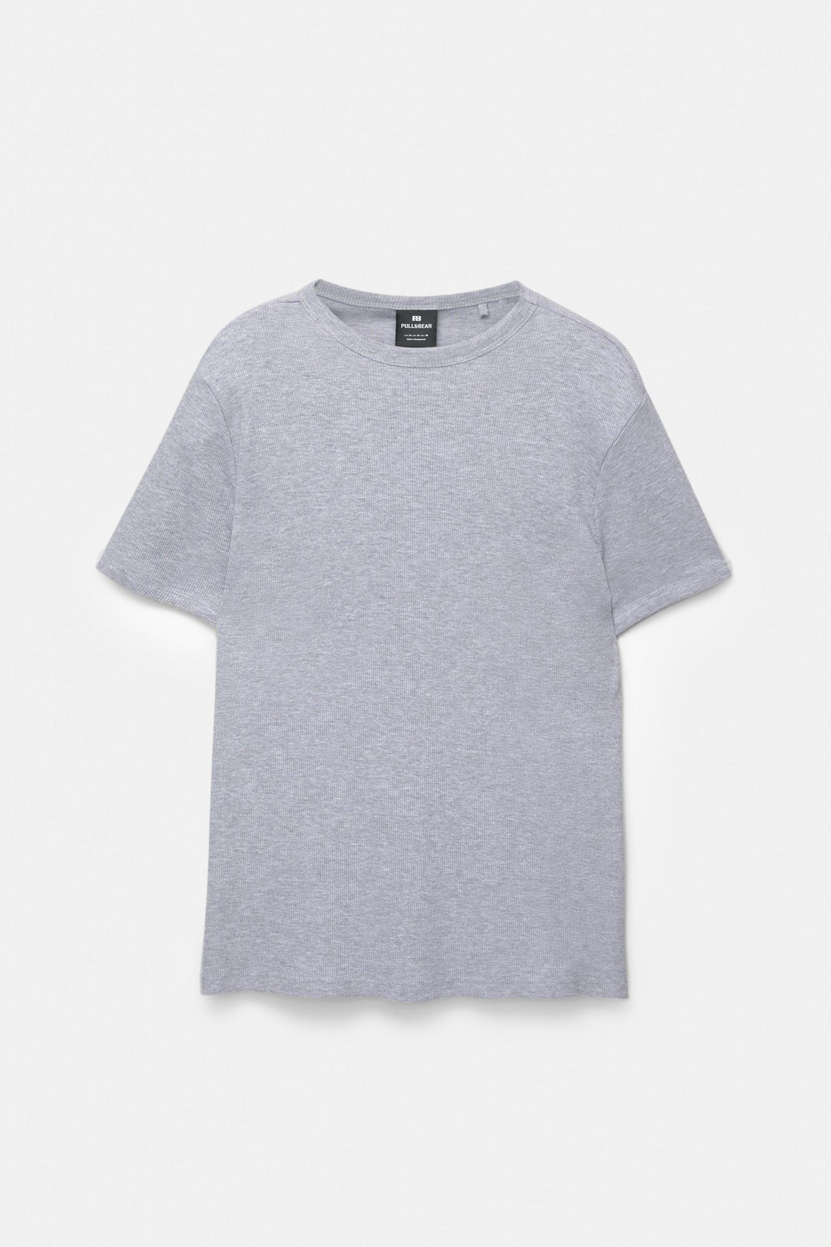 Ribbed short sleeve T-shirt Product Image