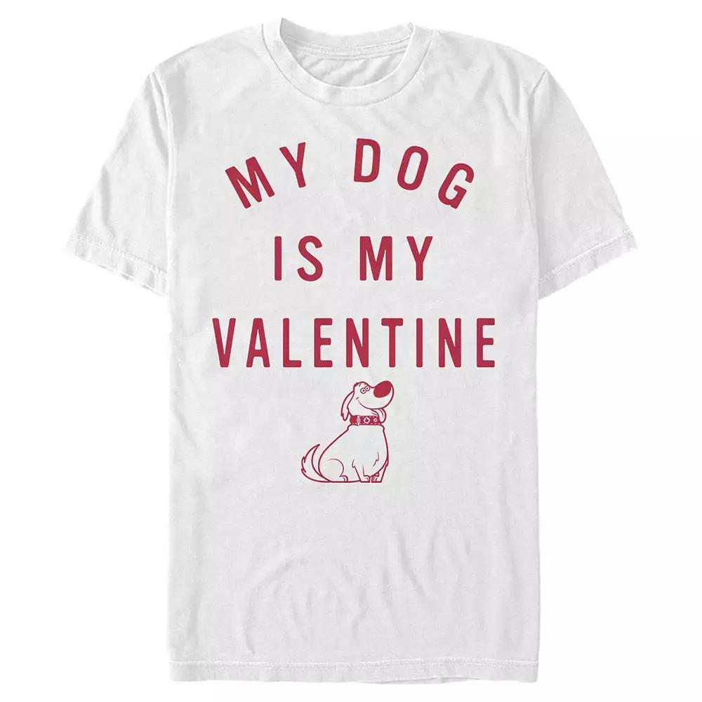 Disney's Up My Dog Is My Valentine Men's Graphic Tee,  Product Image