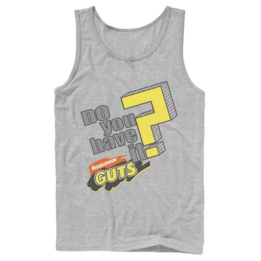 Men's Nickelodeon Guts Do You Have It Vintage Question Logo Graphic Tank Top,  Product Image