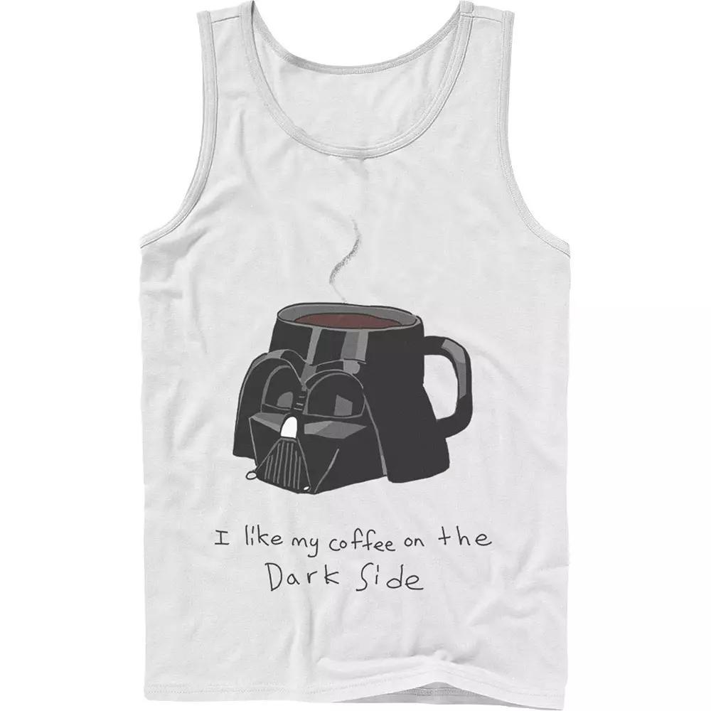 Men's Star Wars Darth Vader Mug I Like My Coffee On The Dark Side Tank Top,  Product Image