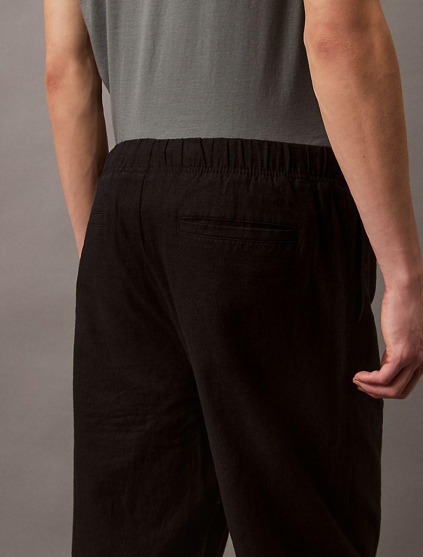 Linen Cotton Pull-On Pants Product Image