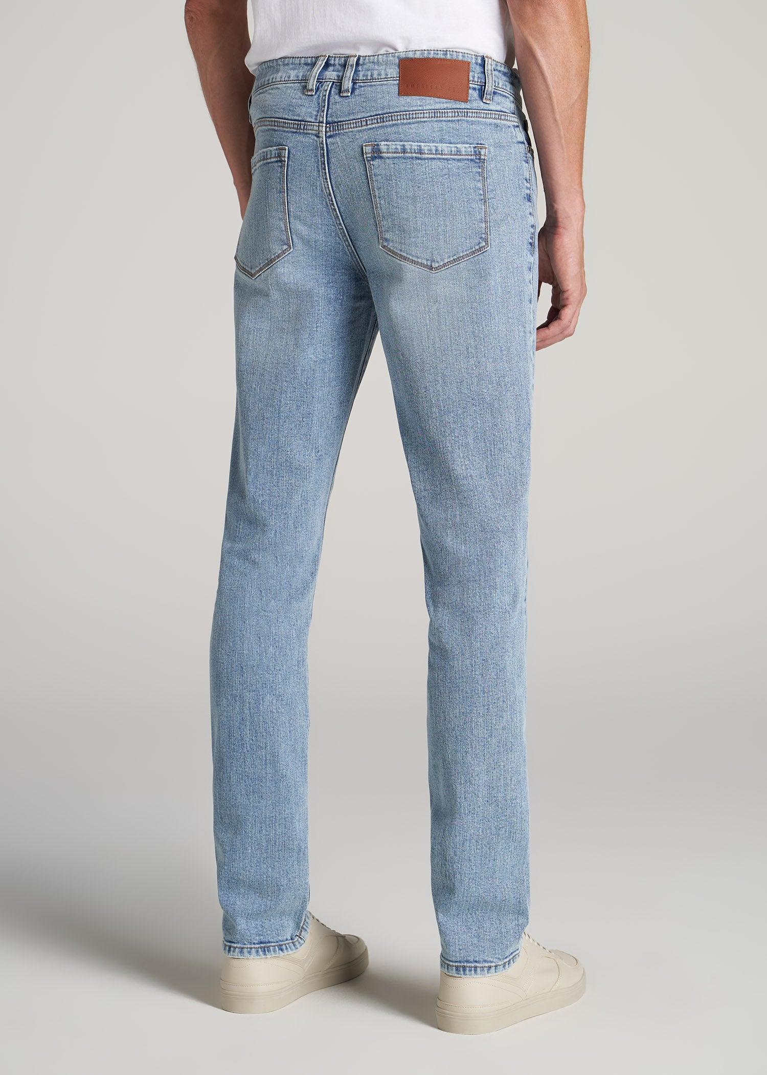 Dylan Slim Fit Jeans for Tall Men in Retro Blue Male Product Image