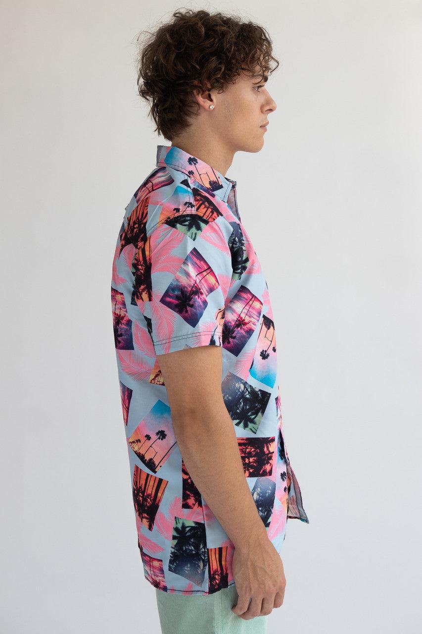 Sunset Palms Button Up Shirt Product Image