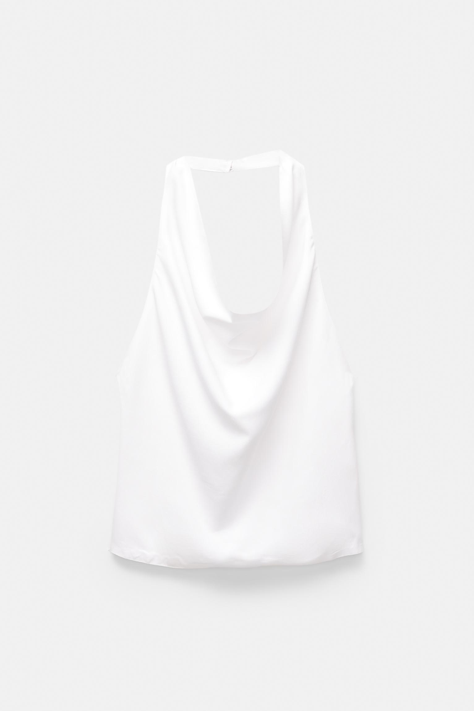 Rustic draped halter top Product Image