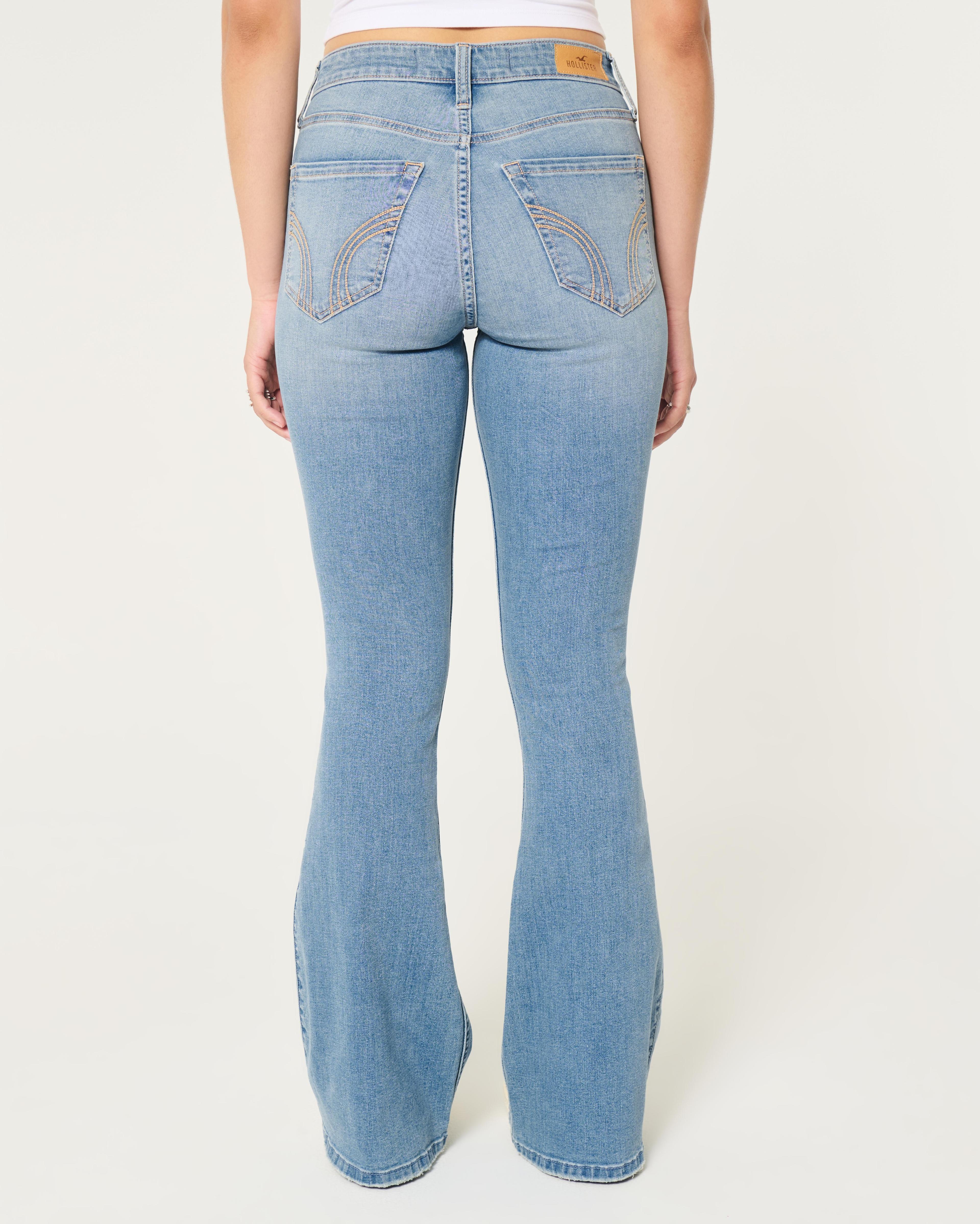 Curvy High-Rise Dark Wash Flare Jeans Product Image