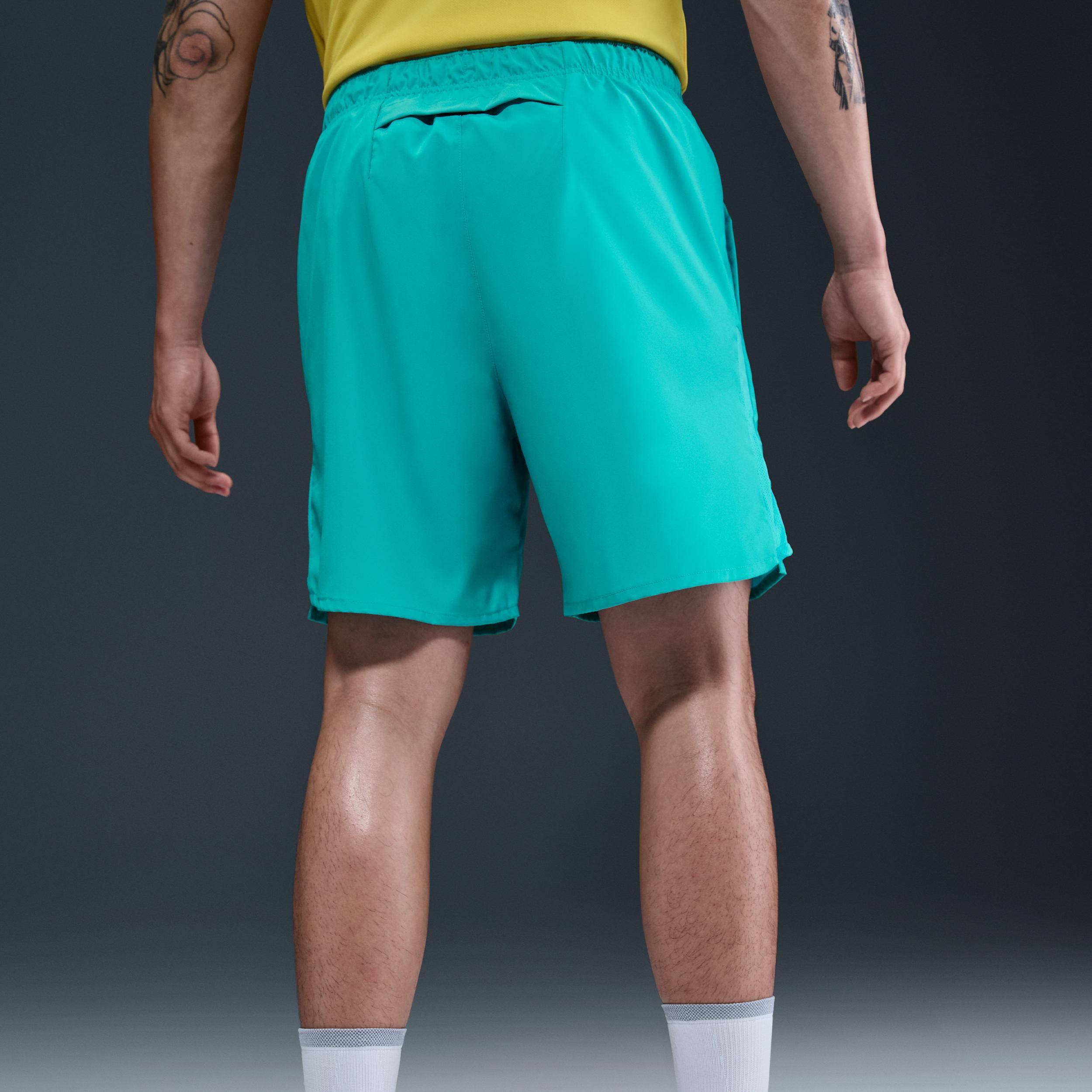 Nike Mens Challenger Dri-FIT 7 Brief-Lined Running Shorts | DV9359-345 Product Image