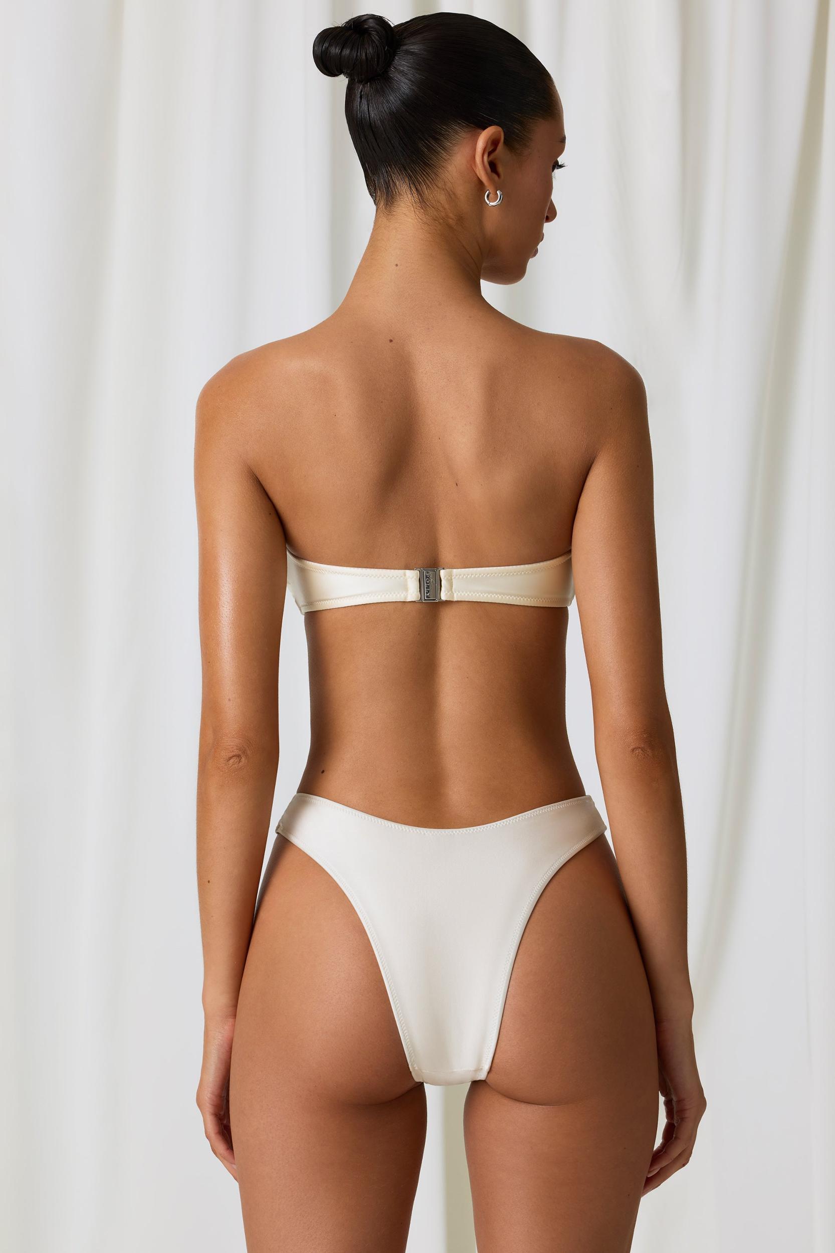 Full Bikini Bottoms in Pearl White Product Image
