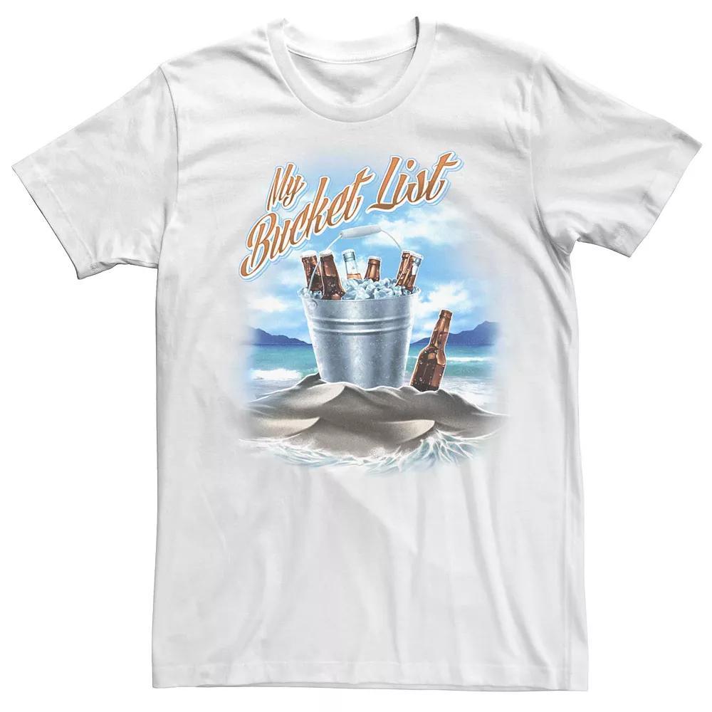 Men's My Bucket List Beer Beach Tee Shirt,  Product Image
