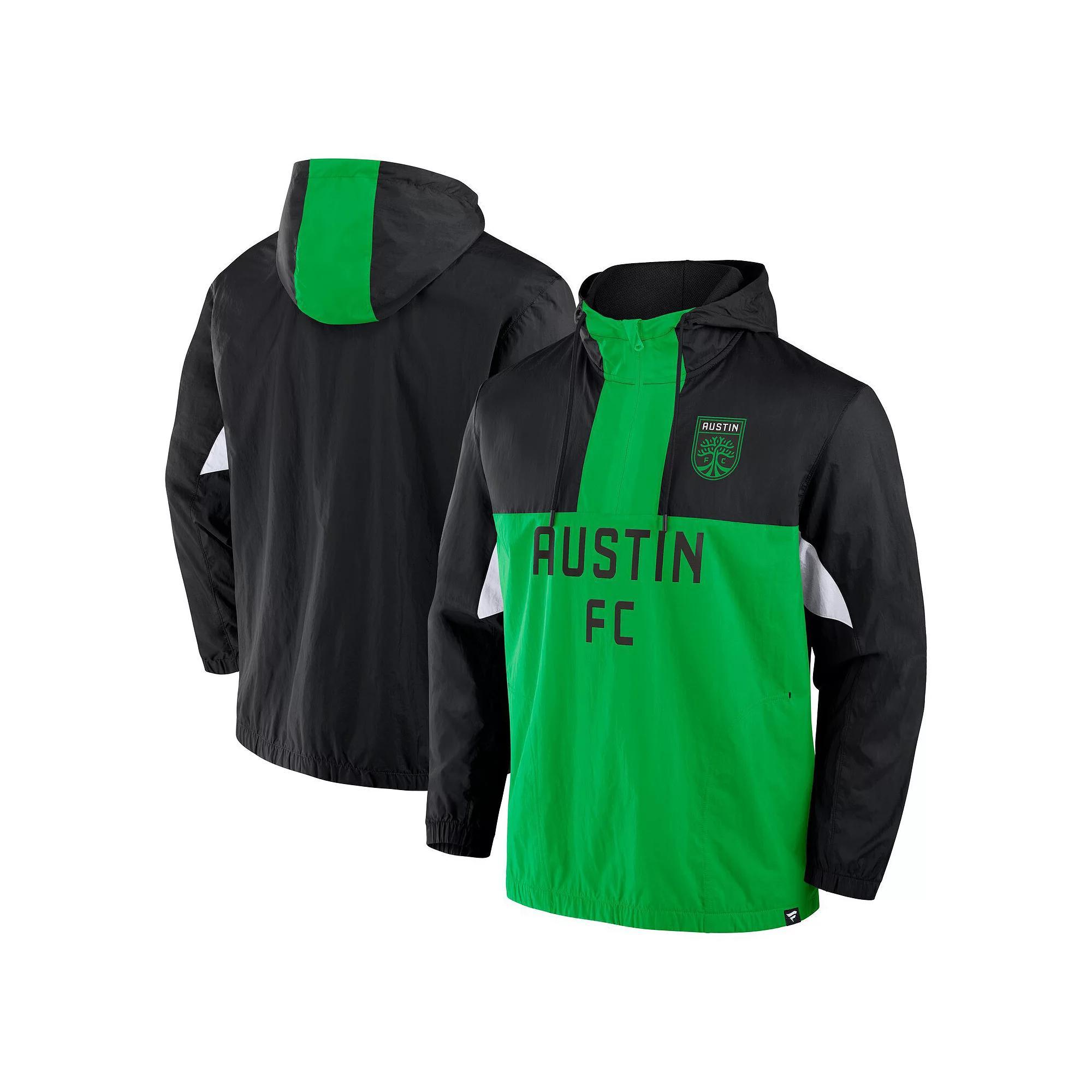 Men's Fanatics Royal Seattle Sounders FC Free Kick Woven Quarter-Zip Hoodie Jacket,  Product Image