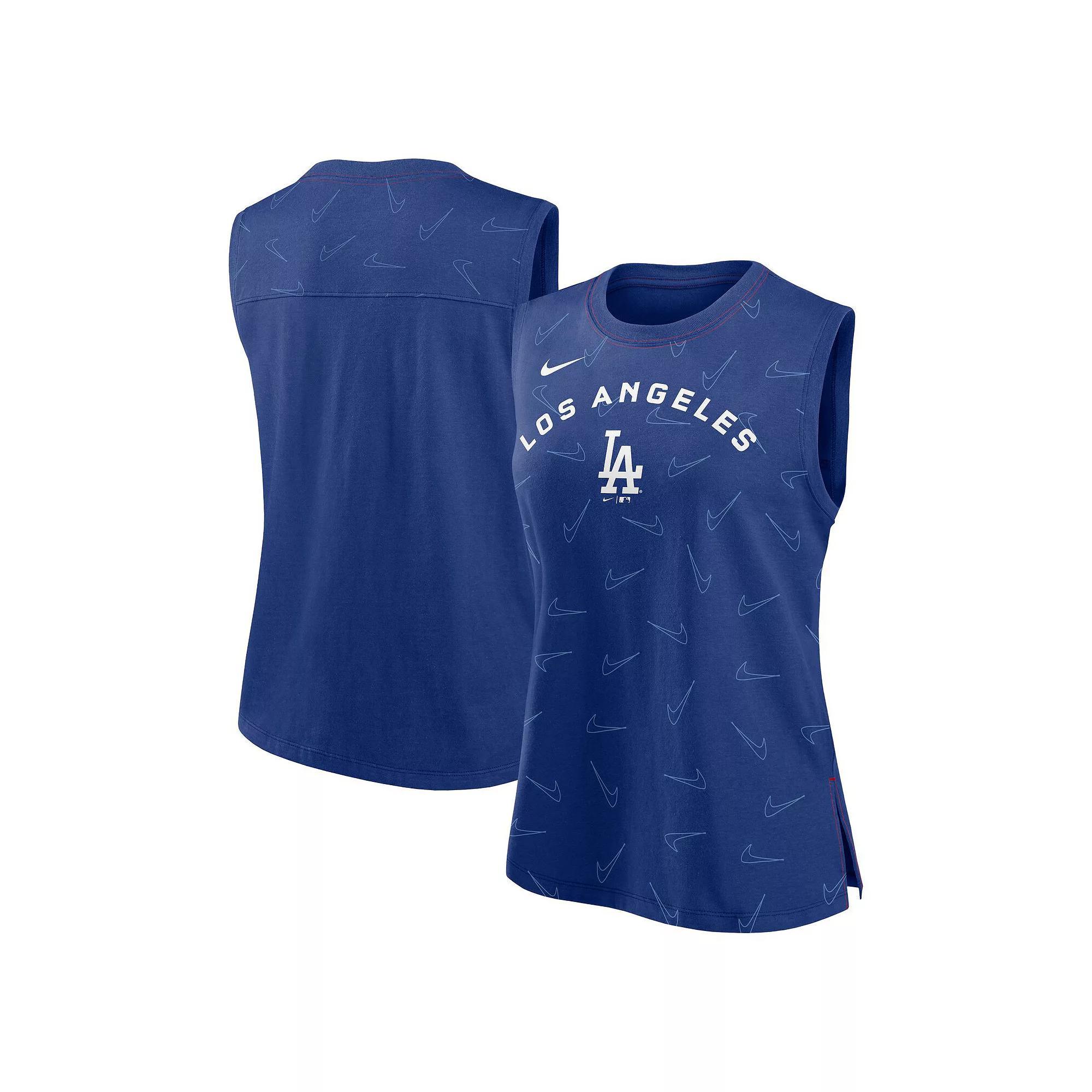 Women's Nike Royal Los Angeles Dodgers Muscle Play Tank Top, Size: Small, Blue Product Image