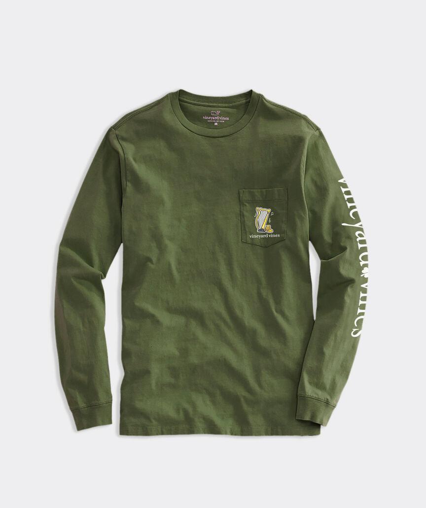 Harp Leprechaun Whale Long-Sleeve Pocket Tee Product Image