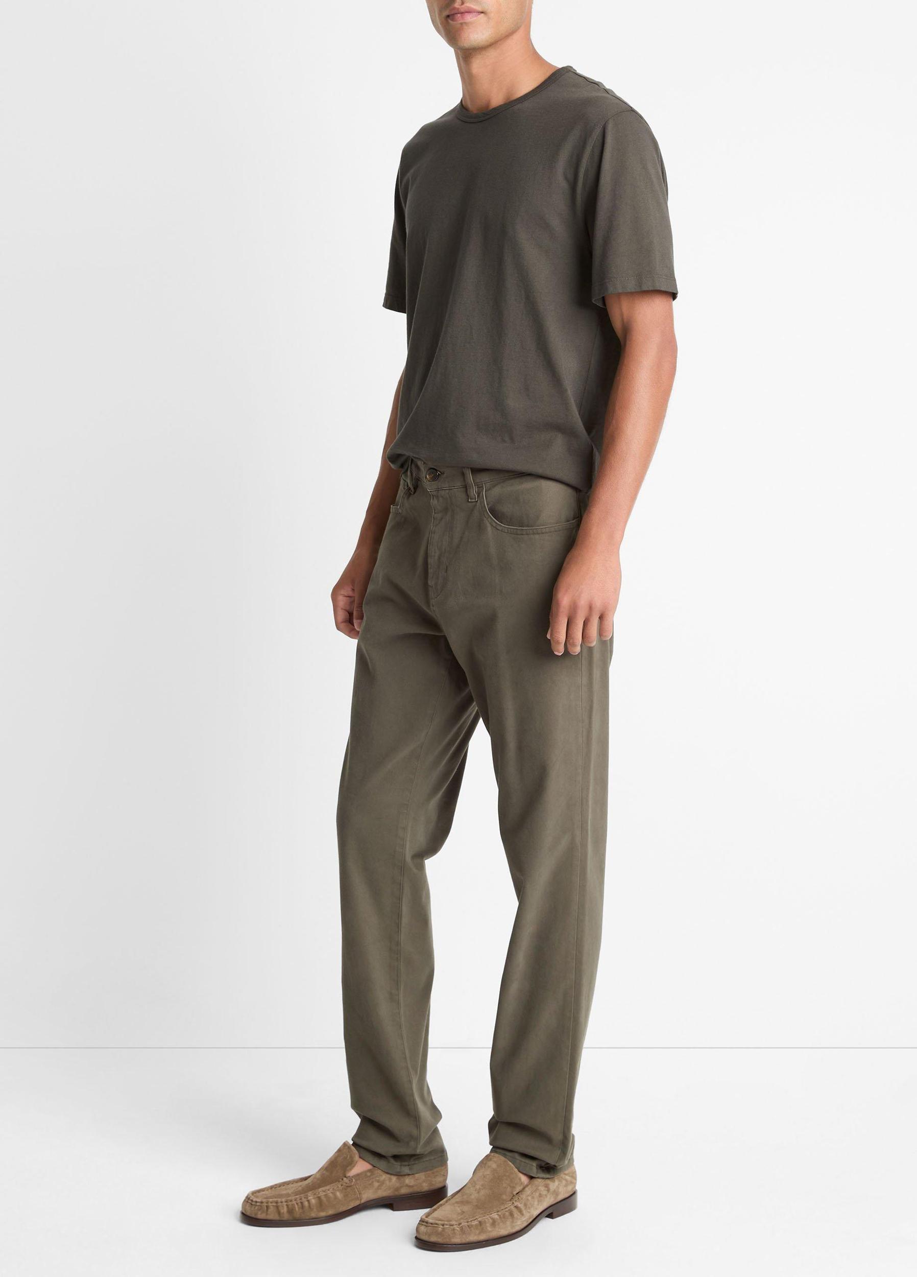 Dylan Slim 5-Pocket Peached Stretch-Cotton Pant Product Image