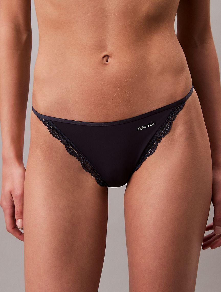 Microfiber Stretch with Lace String Bikini Product Image