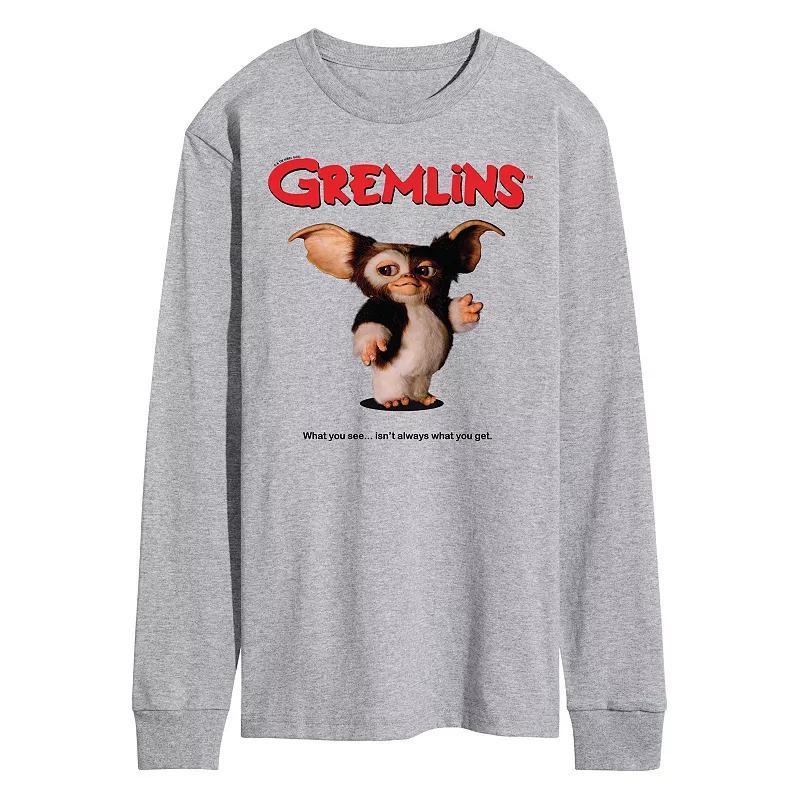 Men's Gremlins Movie Poster Long Sleeve Graphic Tee,  Product Image