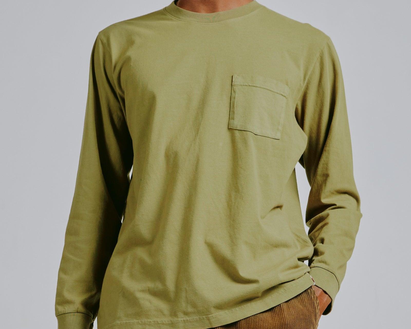 L/S Pocket Tee / White Product Image