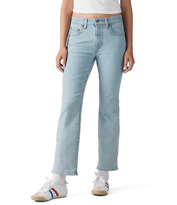 Levi's® 725 High Rise Mid Wash Kick Bootcut Ankle Jeans Product Image