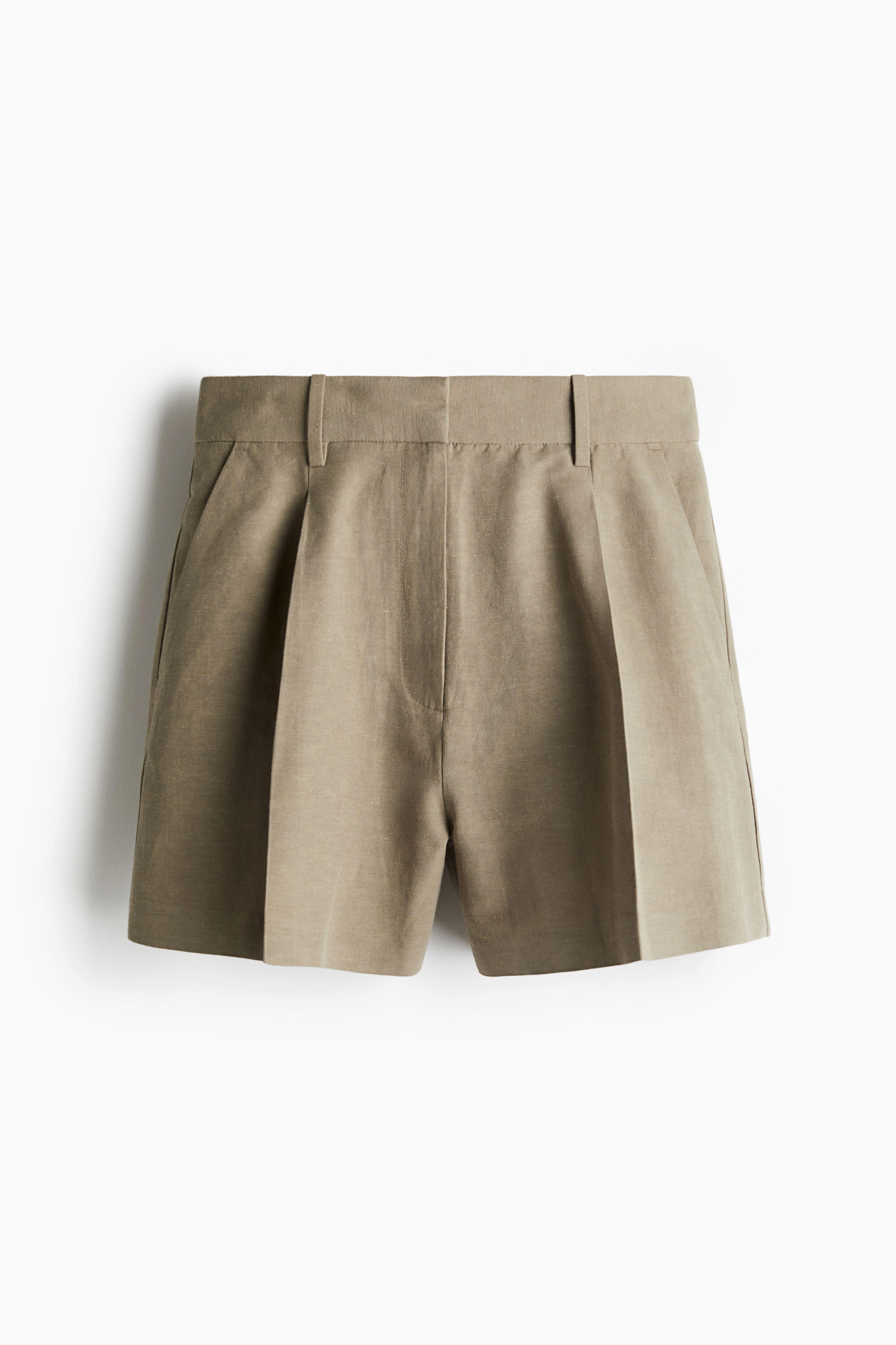 Linen-Blend Shorts Product Image