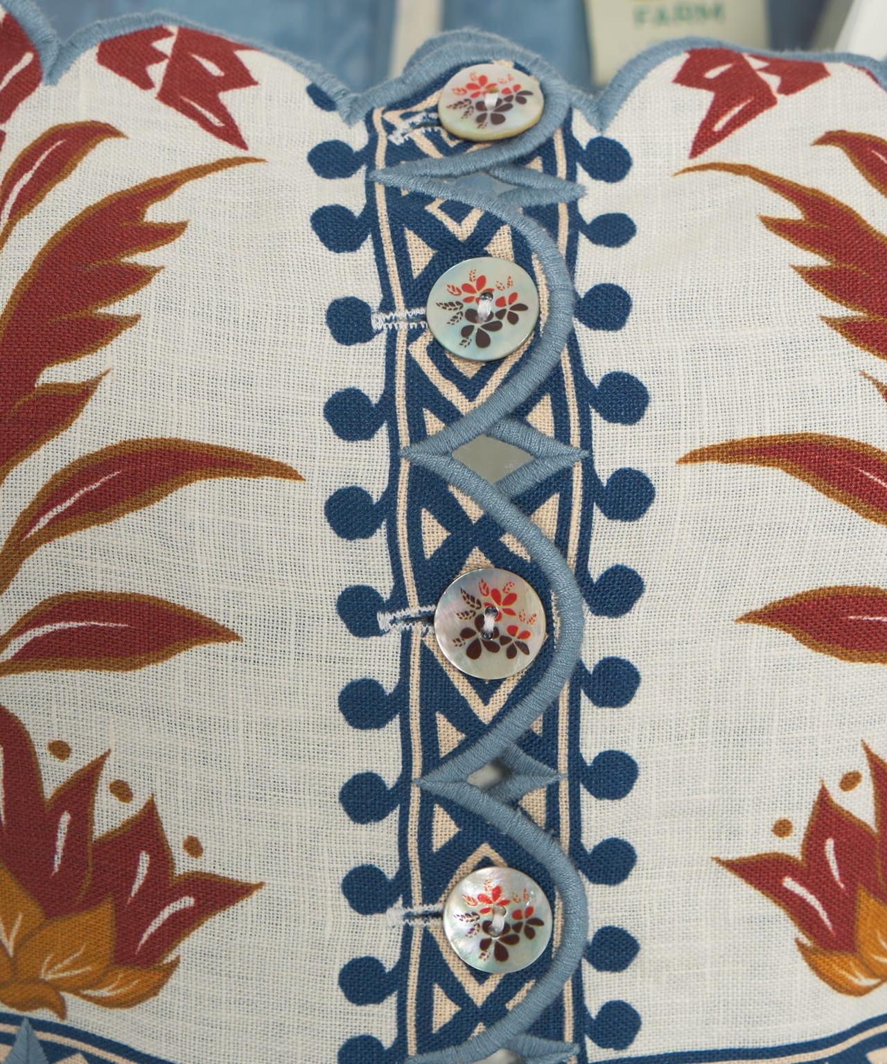 Maxi dress with print and cut-outs Product Image