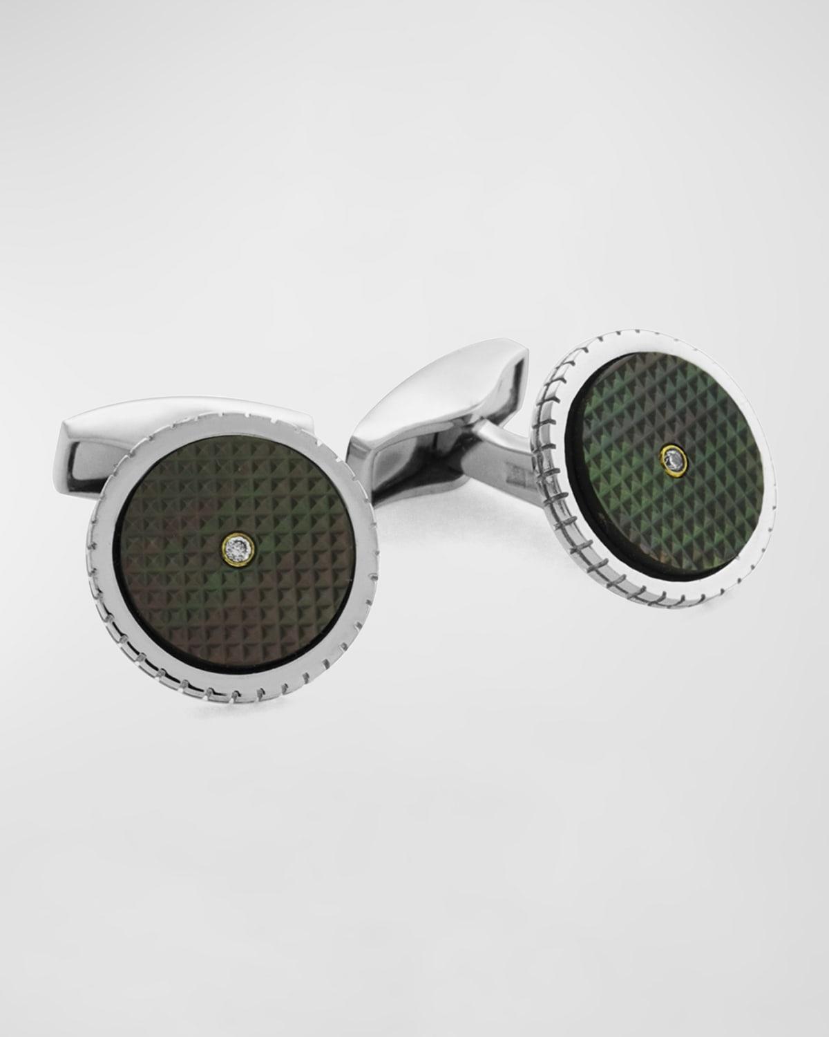 Mens Sartorial Diamond Cufflinks Product Image