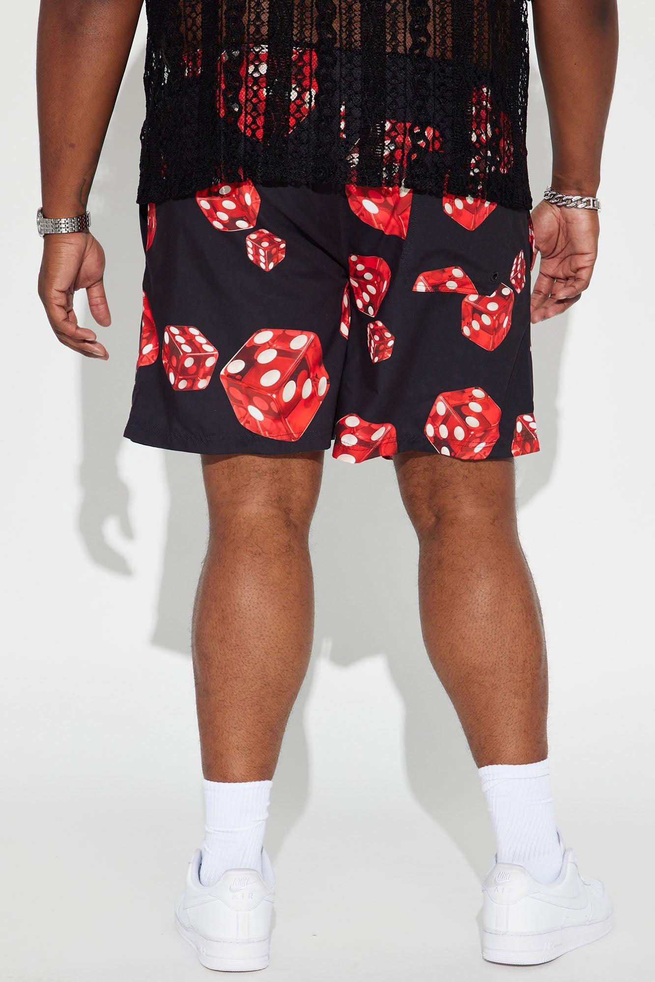 Rolling Dice Swim Classic Trunk - Black/Red Product Image