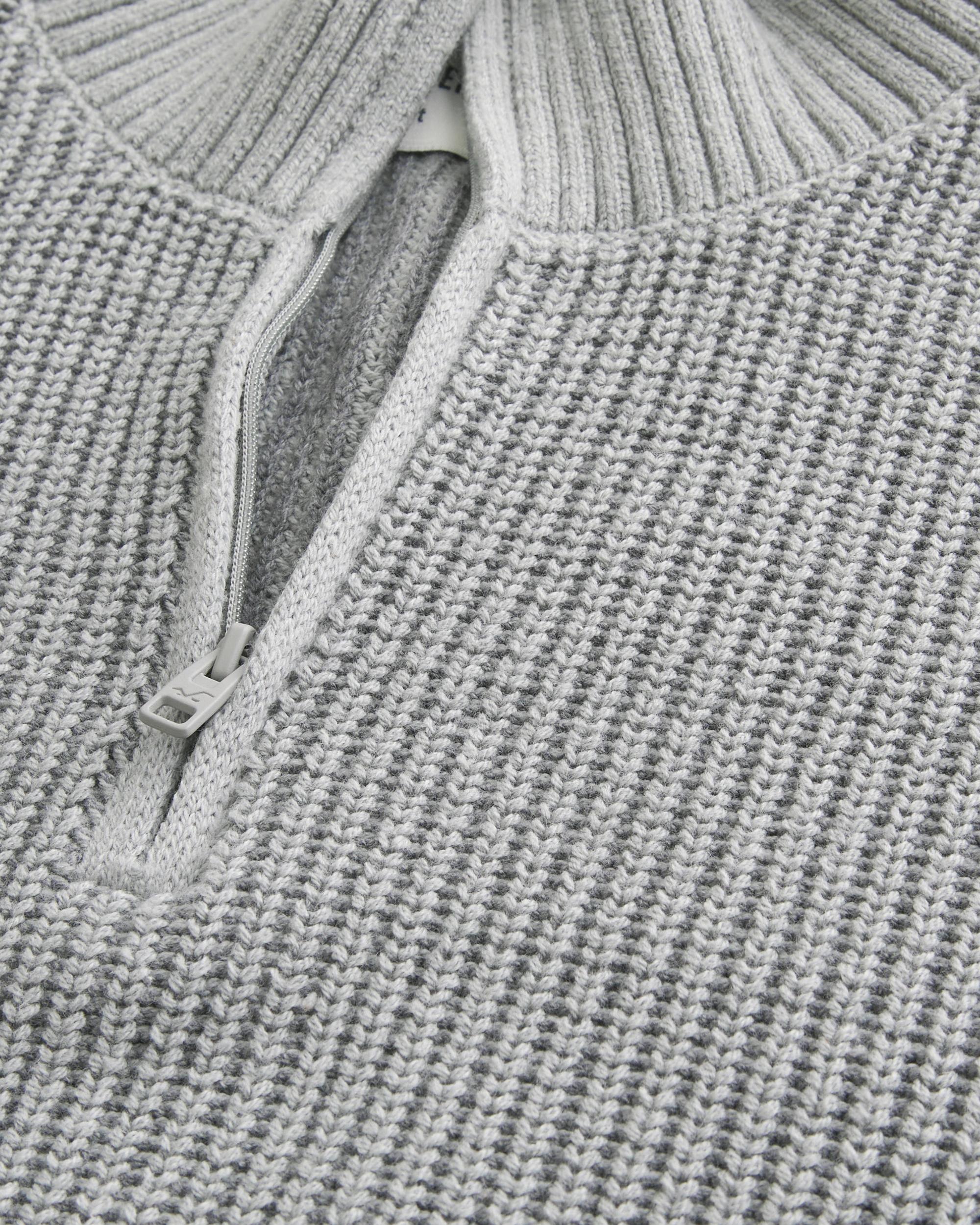 Baggy Cinch Quarter-Zip Sweater Product Image