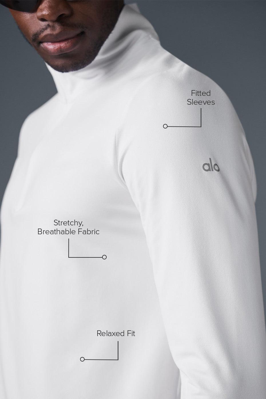 ALO | Conquer 1/4 Zip Reform Long Sleeve Sweatshirt Size: XL Product Image