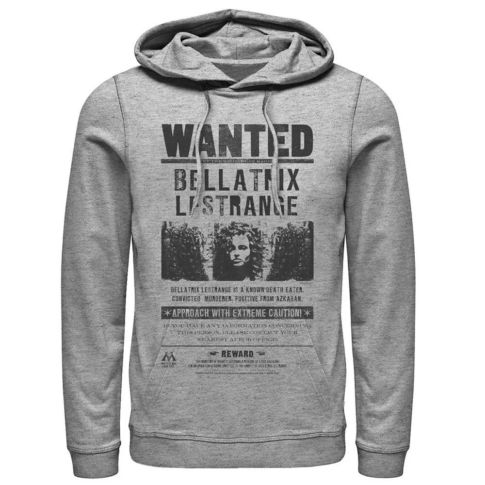 Men's Harry Potter Bellatrix Lestrange Wanted Poster Graphic Pullover Hoodie,  Product Image