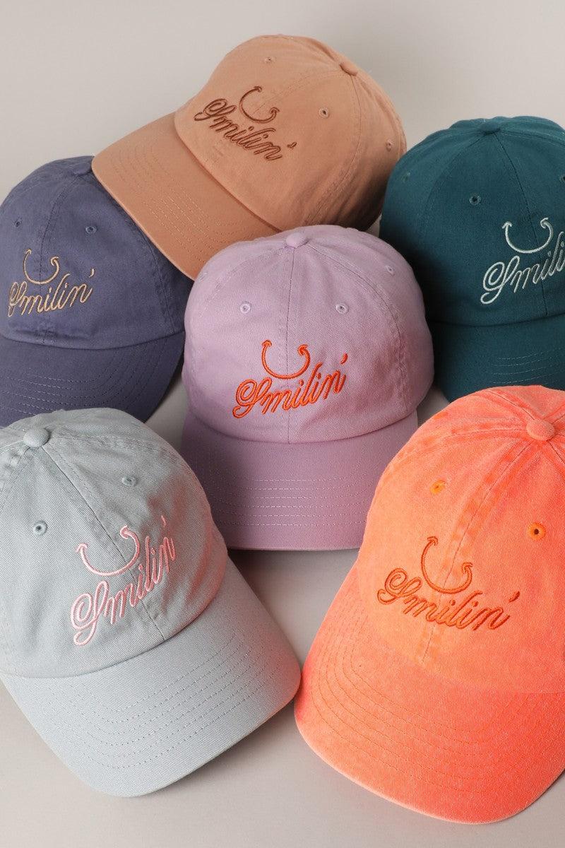 smilin' Embroidery Baseball Cap Product Image