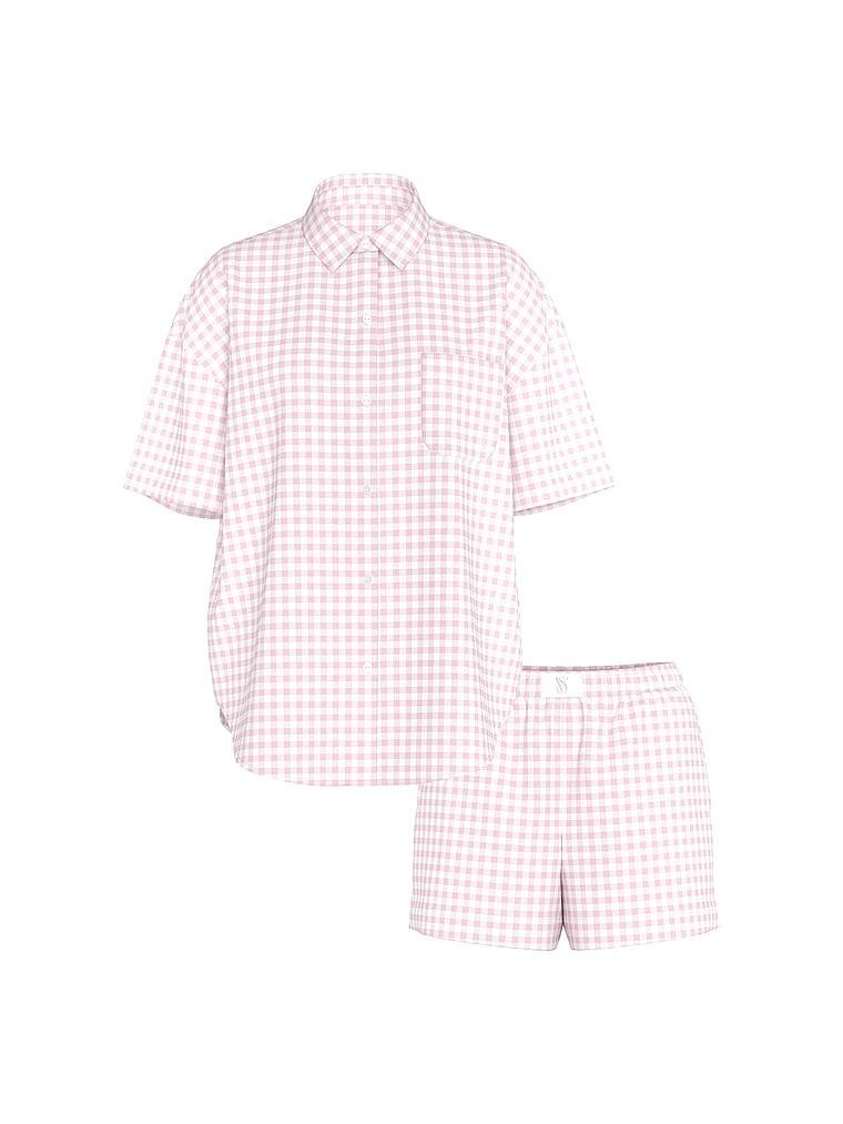 Modal-Cotton Eyelet Long Pajama Set Product Image