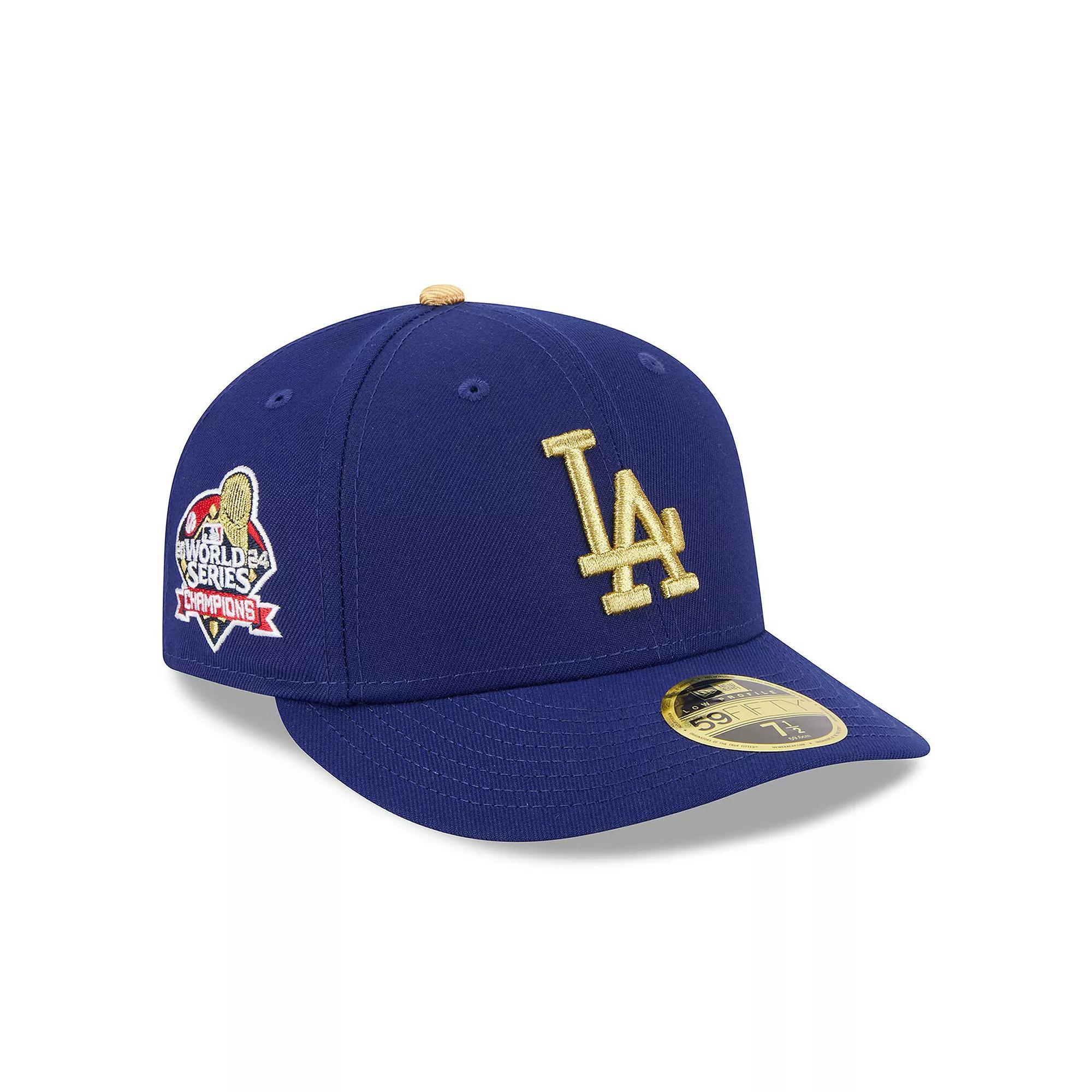 Men's New Era  Royal Los Angeles Dodgers 2025 Gold Collection Low Profile 59FIFTY Fitted Hat, Size: 7 5/8, Blue Product Image
