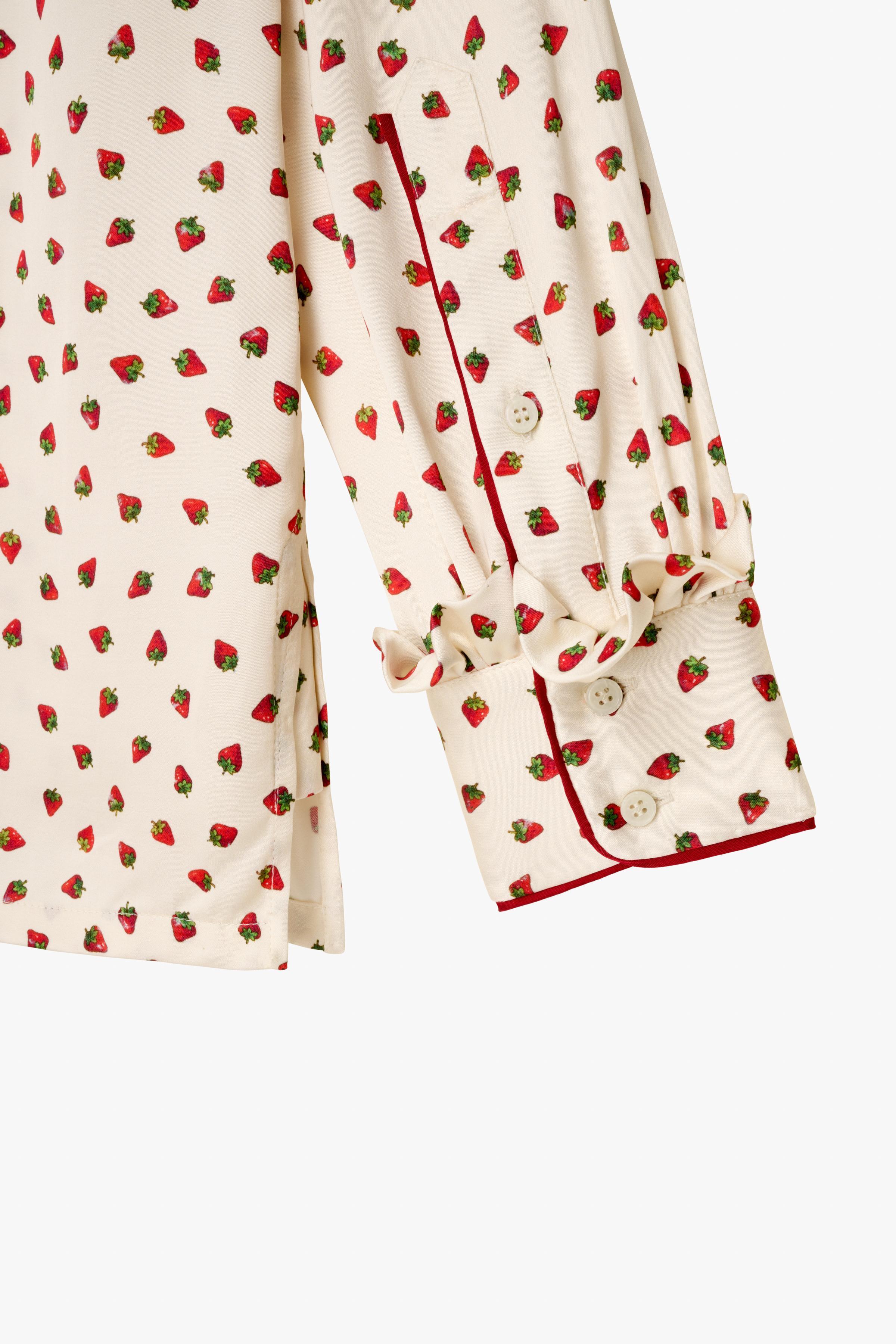 STRAWBERRY PAJAMA TOP X STEFANO PILATI Product Image