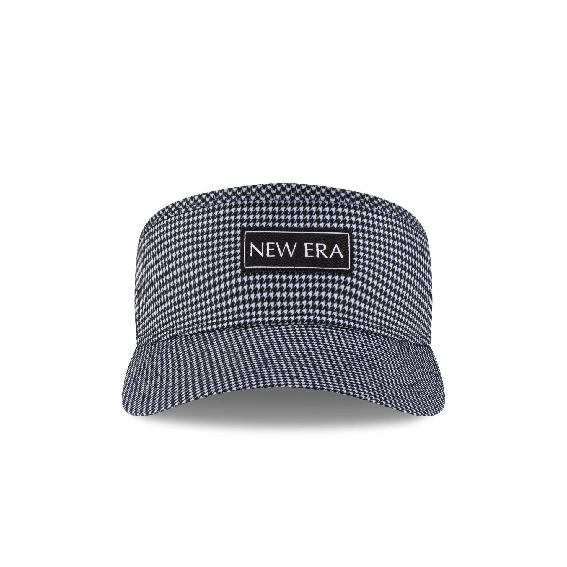 New Era Cap Houndstooth Black Visor Adjustable Hat Male Product Image