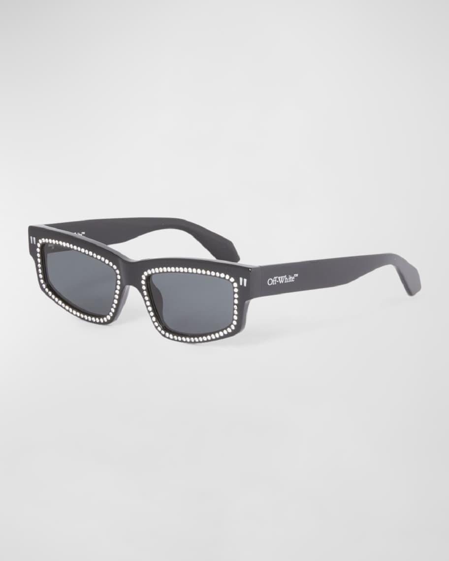 Men's Miramar Acetate and Crystal Rectangle Sunglasses Product Image