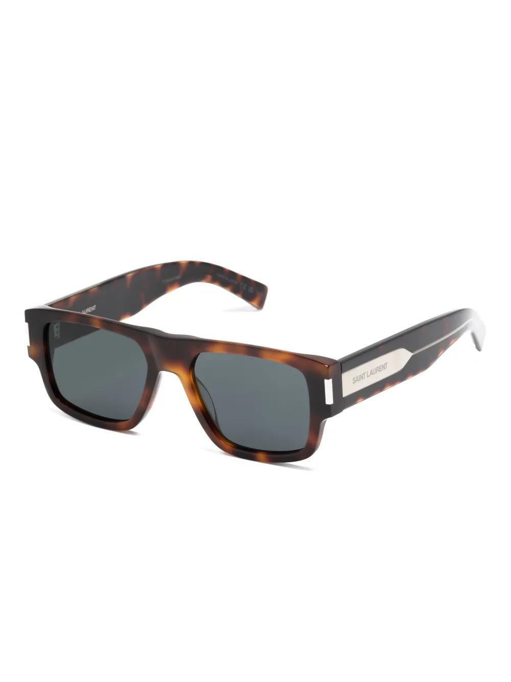 SAINT LAURENT Sl 659 Square-frame Sunglasses In Brown Product Image