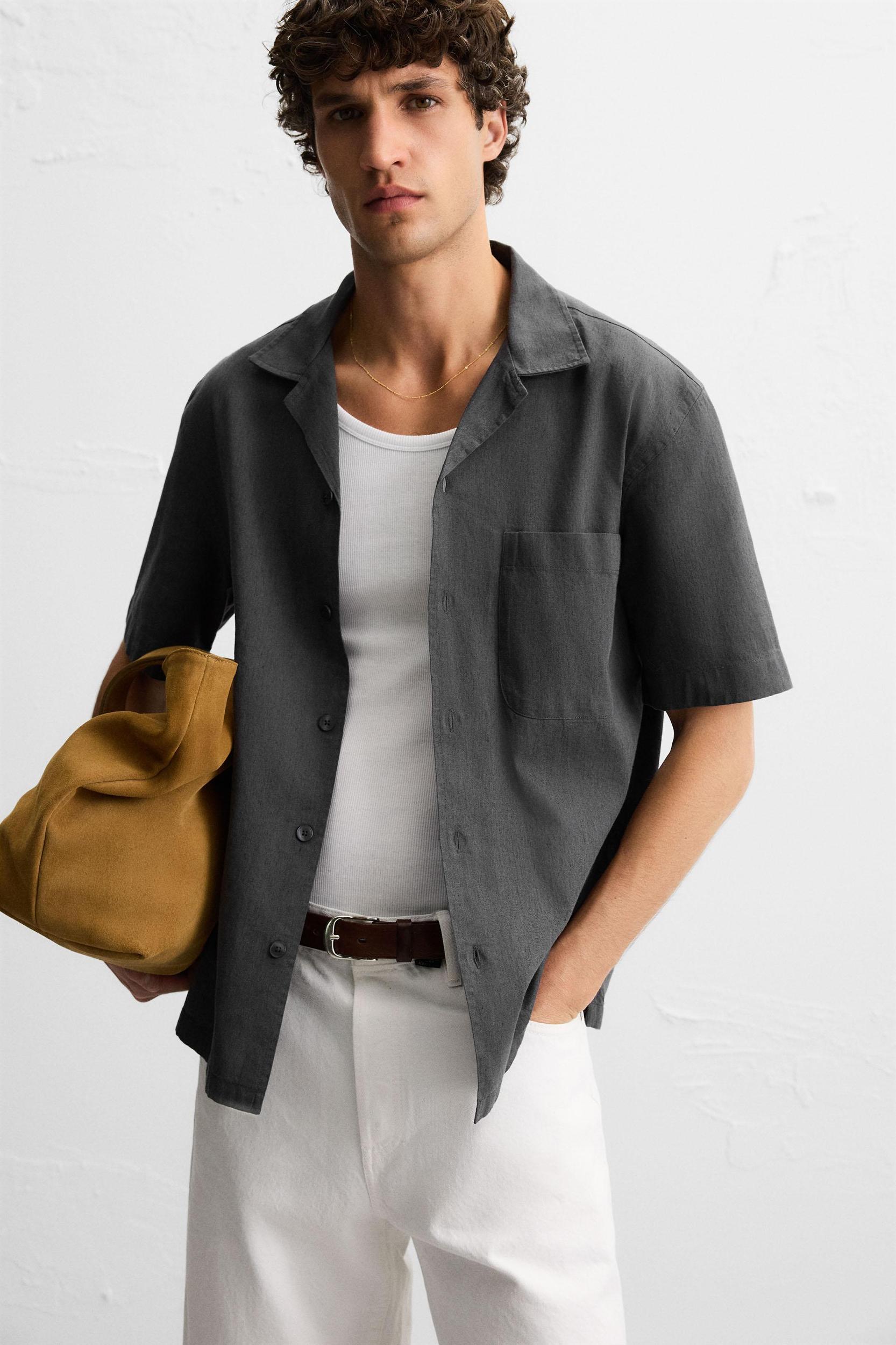 COTTON - LINEN SHIRT Product Image
