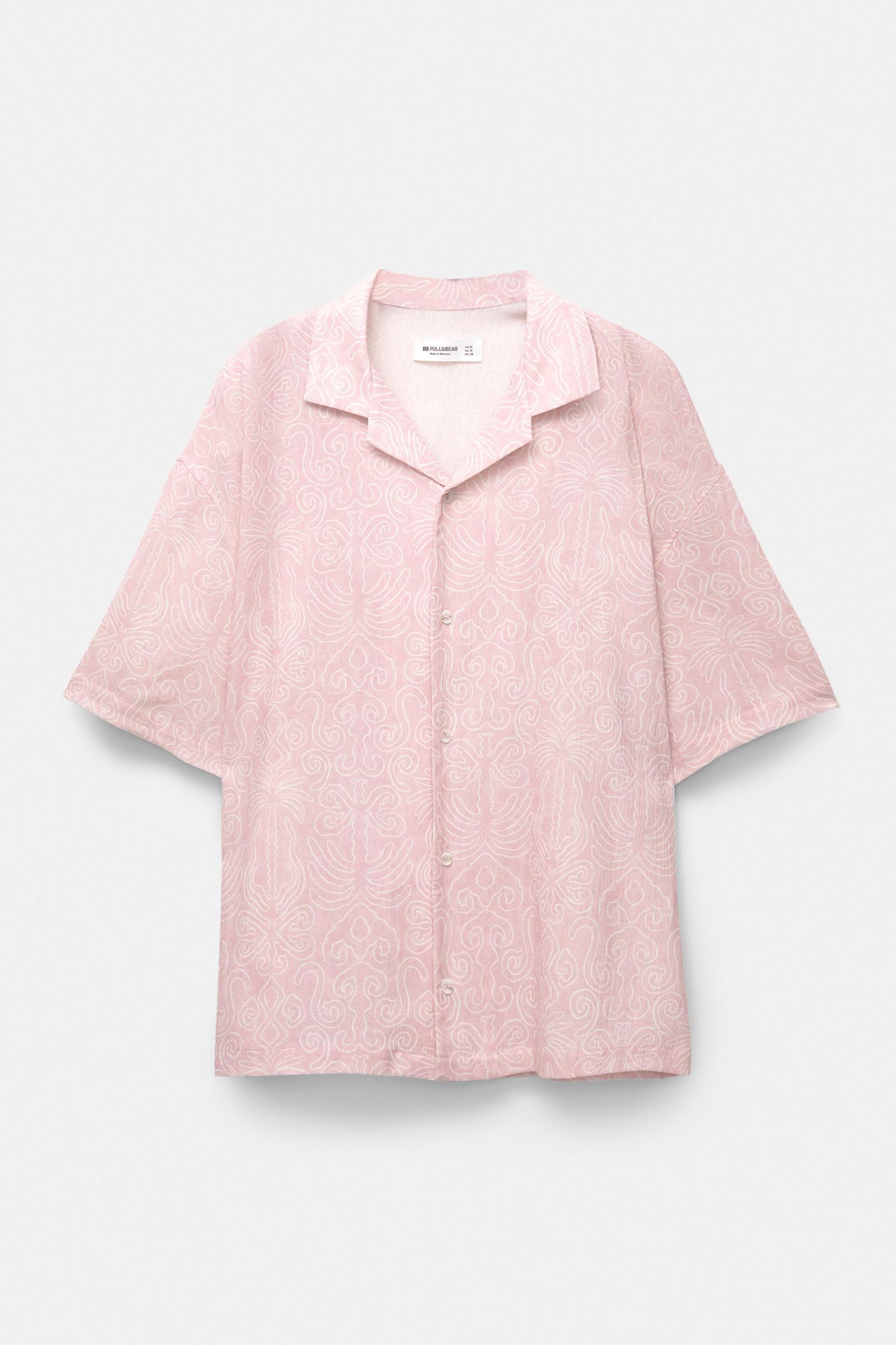 Short sleeve pink shirt Product Image