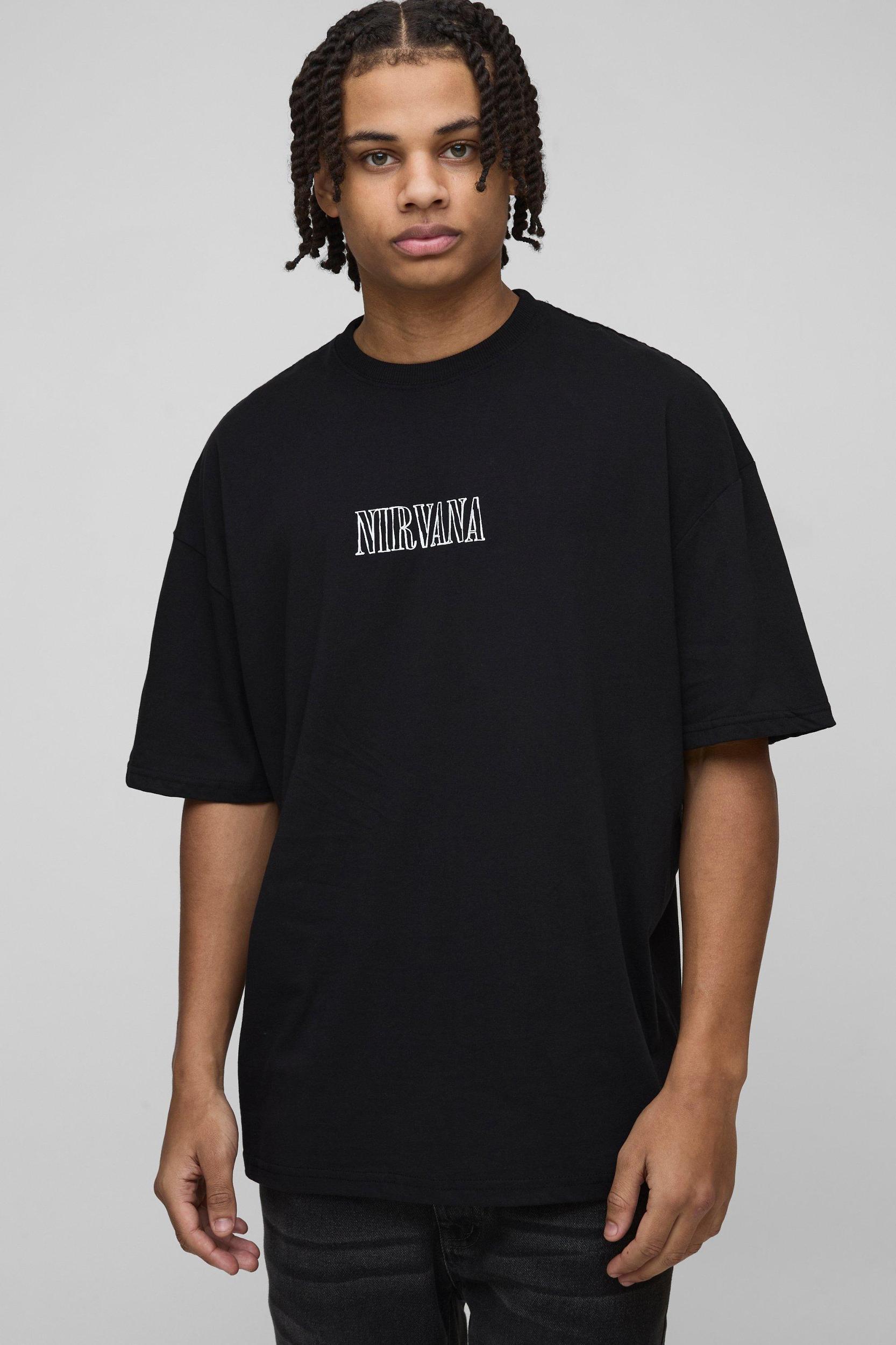 Oversized Nirvana License T-Shirt | boohooMAN USA Product Image